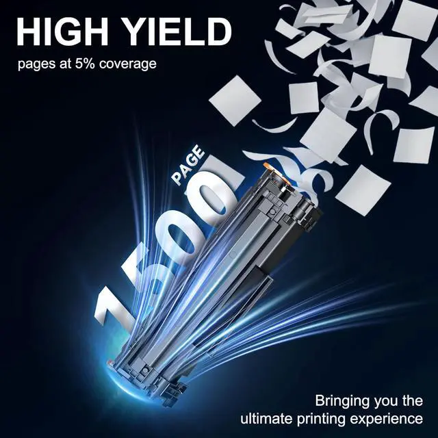 Alt view image 4 of 6 - 83A Toner Cartridge Black 2-Pack (Black) with Chip - Compatible 83A 83X Toner Cartridge Replacement for HP Laser Pro MFP M125nw M201dw M225dw M255dn M201n Printer