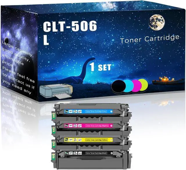 Main image of CLT-506L CLT-506S Compatible Toner Cartridge Replacement for Samsung High Yield Compatible CLP-680 680DW 680DN CLX-6260FR 6260FD 6260FW 6260ND 6260NR Printers (4-Pack BK/C/M/Y)