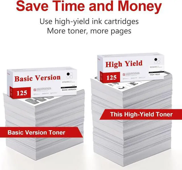 Alt view image 3 of 7 - CRG125 CRG-125 High Yield Toner Cartridge (4-Pack, Black) Replacement for Canon 125 Toner Cartridge ImageCLASS LBP6030w LBP6000 MF3010 Printer, Yield Up to 2,500 Pages