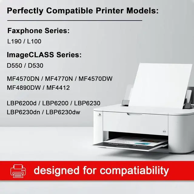 Alt view image 2 of 6 - 128 Black Toner Cartridge (2-Pack) Compatible 128 Toner Replacement for Canon CRG128 Cartridge for MF4450, MF4770n, MF4570 Series, MF4800 Series, D530, D550, L100, L190 Printer