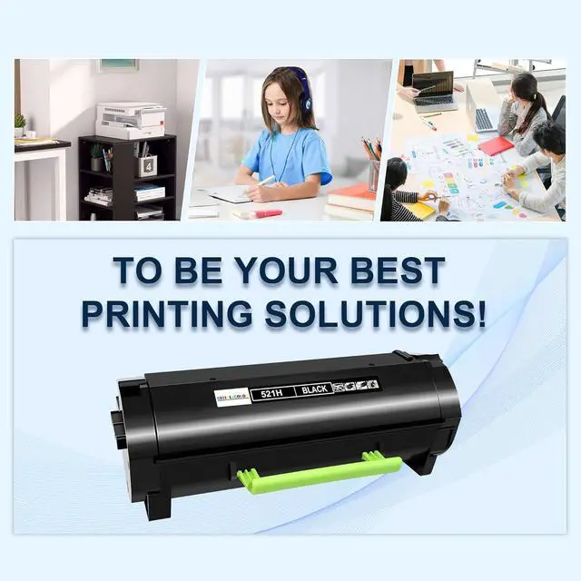 Alt view image 5 of 6 - 521H 52D1H00 Black Toner Cartridge Replacement for Lexmark MS810 MS810n MS810dn MS810de MS710 MS710n MS711 MS711dn MS811 MS811n MS811dn MS811dtn MS812 MS812dn MS812de Printer Toner