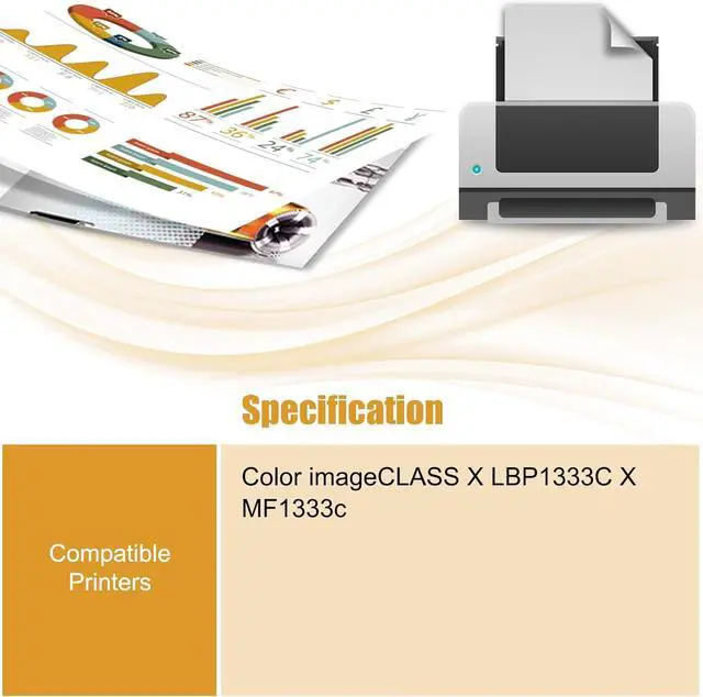 Alt view image 2 of 7 - T12 Toner Cartridge Compatible for Canon Color imageCLASS X LBP1333C X MF1333c Printers, with Chip, High Yield 2100 Pages, High-Definition Printing (Black)