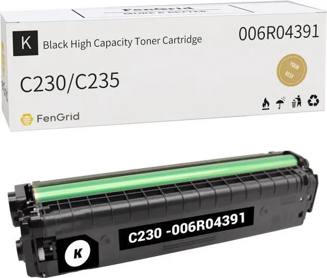 Main image of C235 Black C230 Toner Cartridge, 006R04391, High Capacity 5,000 Page-Yield, Works with Printer Models Xerox 006R04391 C230 C230DNI C235 C235DNI
