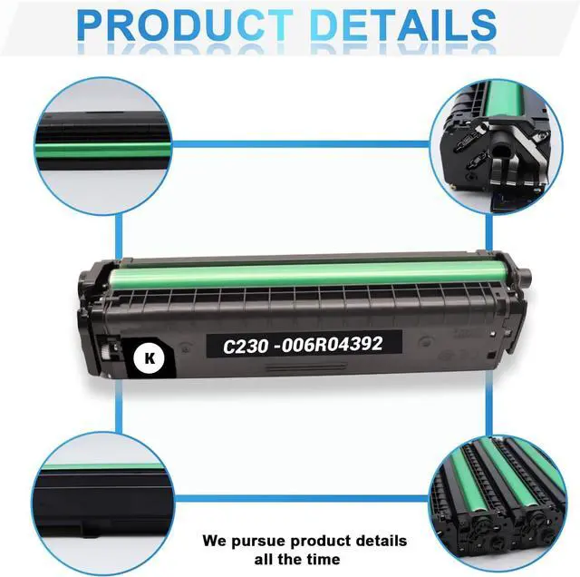 Alt view image 4 of 5 - C235 Black C230 Toner Cartridge, 006R04391, High Capacity 5,000 Page-Yield, Works with Printer Models Xerox 006R04391 C230 C230DNI C235 C235DNI