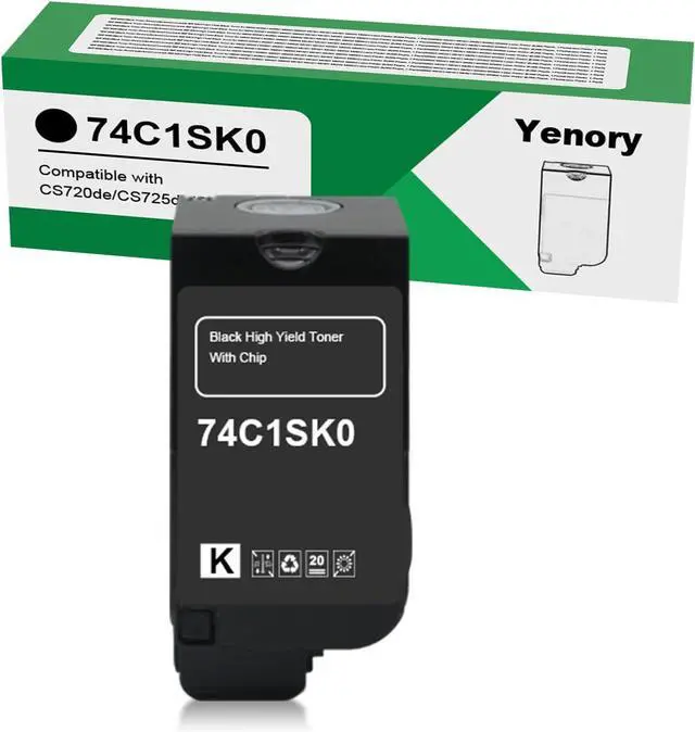 Main image of Remanufactured 74C1SK0 Black High Yield Toner Cartridge Compatible with Lexmark CS720 CS725 CX725 for CS720de,CS720dte, CS725de, CS725dte, CX725de,CX725dte Laser Printer