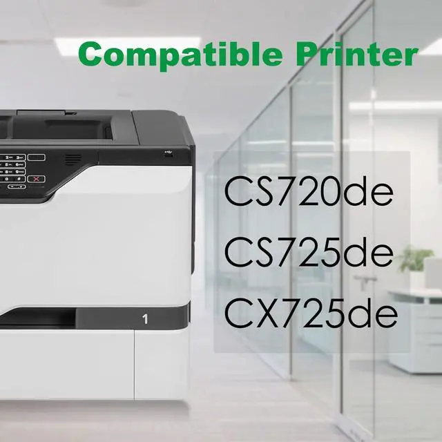 Alt view image 2 of 7 - Remanufactured 74C1SY0 Yellow High Yield Toner Cartridge Compatible with Lexmark CS720 CS725 CX725 for CS720de, CS720dte, CS725de, CS725dte, CX725de, CX725dte Laser Printer