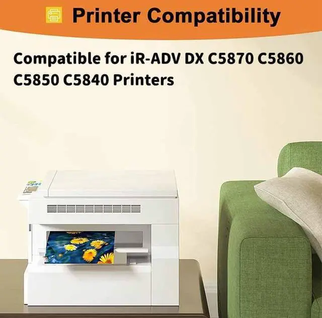 Alt view image 2 of 7 - GPR61 GPR-61 Toner Cartridge Compatible Replacement for Canon IR-ADV DX C5870 C5860 C5850 C5840 Printers, High Yield 12,000 Pages Yellow