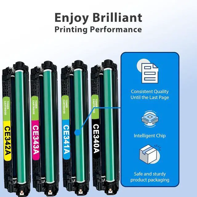 Alt view image 6 of 7 - Remanufactured 651A Toner Cartridge Replacement for HP 651A CE341A CE342A CE343A CE340A Toner Cartridge for M775 M775dn M775f M775z M775z Printers (4 Pack, Black Cyan Magenta Yellow)