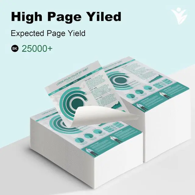 Alt view image 3 of 6 - Compatible MP 501 MP 601 Toner Cartridge (2 Black) 407823 Replacement for Ricoh MP 501 Toner Cartridge MP 601 for Ricoh MP 501SPF MP 601SPF SP 5300dn 5300 SP 5310dn Printer (25,000 Pages)