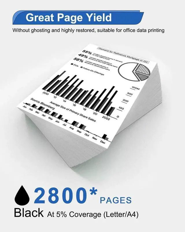 Alt view image 3 of 6 - 05A Toner Cartridge Black (2 Pack) Compatible 05A CE505A Toner Cartridge Replacement for HP 05A P2030 P2035 P2050 P2055 P2035N P2055d P2055dn P2055x Printers