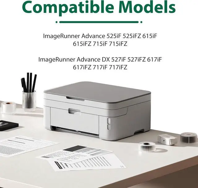 Alt view image 3 of 6 - T03 Toner Cartridge 2725C001AA Black Replacement for Canon T03 Toner Work with ImageRunner 525iF 525iFZ 615iF 615iFZ 715iF 715iFZ DX 527iF 527iFZ 617iF 617iFZ 717iF 717iFZ Printer Black Toner, 1-Pack