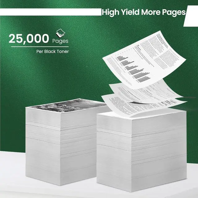 Alt view image 3 of 7 - Remanufactured 53B1H00 MS817 MS818 High Yield 1-Pack 53B1H00 Black Toner with Chip Replacement for Lexmark 53B1H00 Toner for MS817dn MS817n MS818dn MS818n MX717 MX718 MX717de Printer Toner