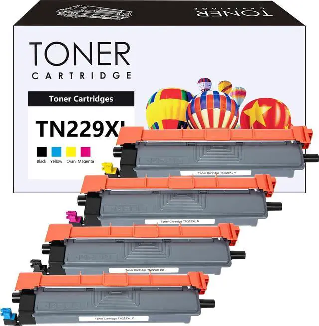 Main image of TN229XL TN229 Toner Cartridges Compatible for TN229 TN229XL TN-229XL TN229 XL Work for MFC-L3780CDW MFC-L3720CDW HL-L3280CDW HL-L3220CDW HL-L3300CDW Printer (TN229XLBK/C/M/Y,4 Pack)