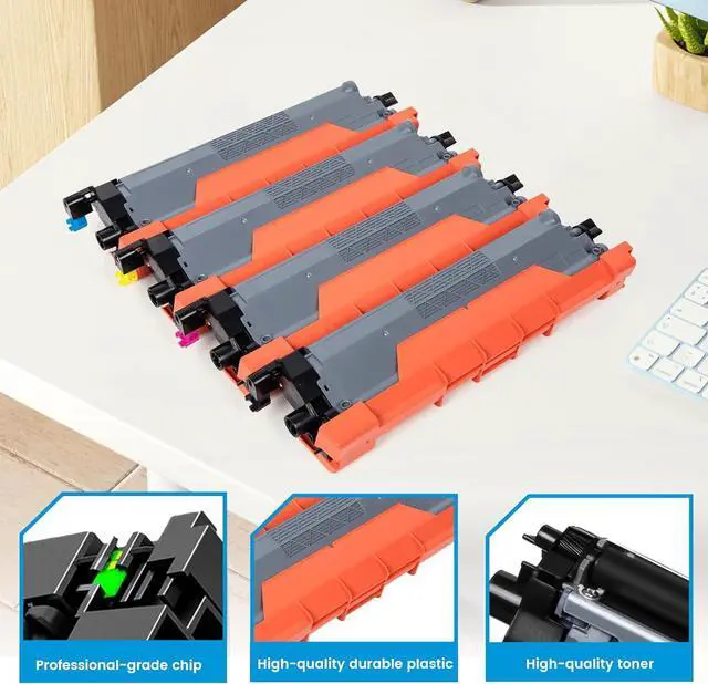 Alt view image 2 of 7 - TN229XL TN229 Toner Cartridges Compatible for TN229 TN229XL TN-229XL TN229 XL Work for MFC-L3780CDW MFC-L3720CDW HL-L3280CDW HL-L3220CDW HL-L3300CDW Printer (TN229XLBK/C/M/Y,4 Pack)