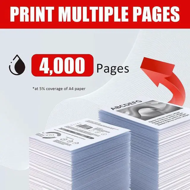 Alt view image 3 of 7 - 145X Black Toner Cartridge Replacement for HP 145X W1450X High Yield Toner Cartridges Compatible for HP Laserjet Pro 3003dn Printer , 1 Pack(4,000 Pages)