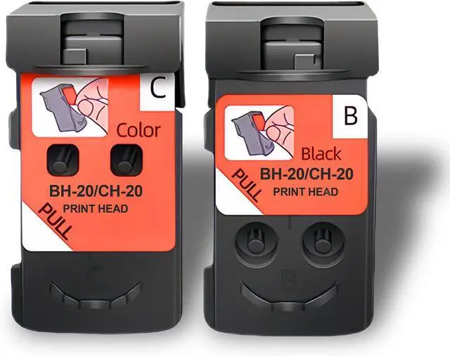 Main image of Replacment for BH-20 CH-20 Print Head for PIXMA G7020 G6020 G5020 G3260 G2260 G1220 G1230 G2270 G3262 G3270 G4270 MegaTank Printers(2-Pack)
