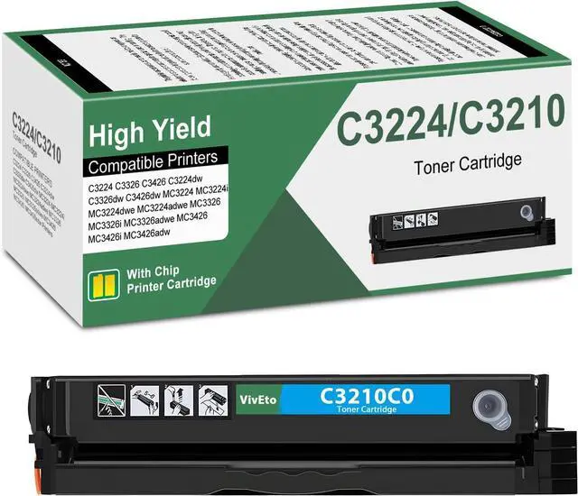 Main image of MC3426 C3210 C3224 Cyan Toner Cartridge (with New Chip) Replacement for Lexmark C3426 C3224 C3210 C3210C0 for C3224 C3326 C3426 MC3224 MC3326 MC3426 C3224dw Printer, 1 Pack MC3426 Cartridge
