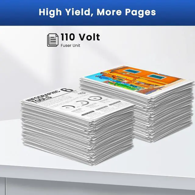 Alt view image 3 of 6 - B3M77-67903 Fuser Unit RM2-5795 (110V) Compatible for HP RM2-5795 Fuser Works with Enterprise Flow MFP M630 Printer B3M77-67903 Fuser Assembly