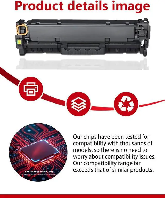 Alt view image 4 of 6 - 118 Toner Cartridge Set (1Black, 1Cyan, 1Magenta, 1Yellow) Replacement for Canon CRG118 Cartridge, Compatible with Color imageCLASS MF8580Cdw MF8380Cdw MF8350Cdn MF726Cdw LBP7660Cdn Printer