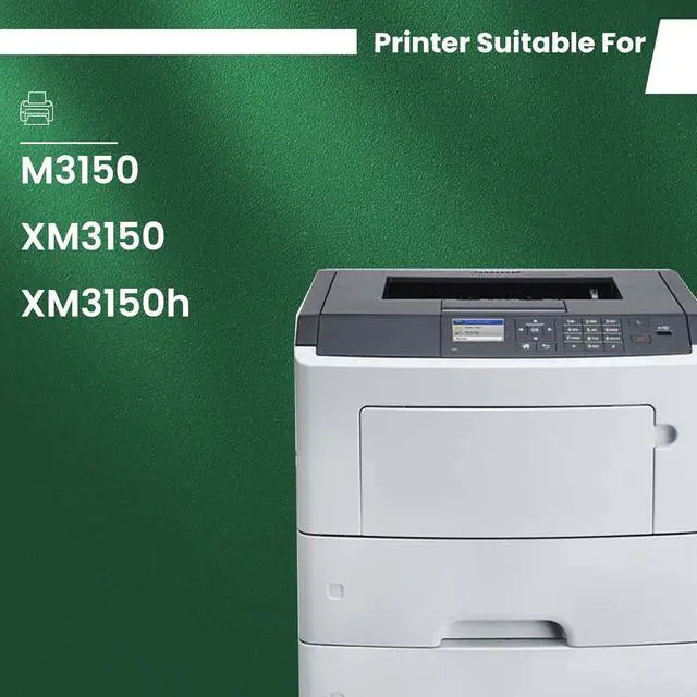 Alt view image 2 of 7 - Remanufactured 24B6186 Black Toner with Chip 1-Pack 24B6186 Extra High Yield 16,000 Pages Replacement for Lexmark 24B6186 Toner for M3150 XM3150 XM3150h Printer Toner