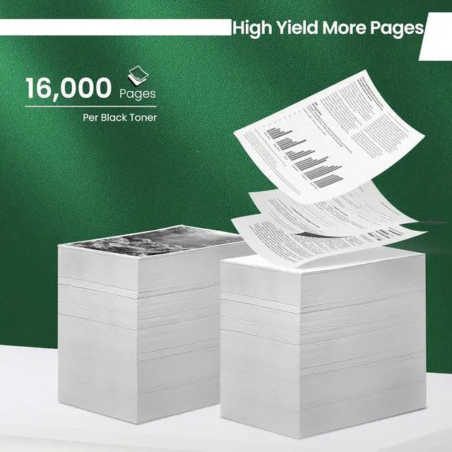 Alt view image 3 of 7 - Remanufactured 24B6186 Black Toner with Chip 1-Pack 24B6186 Extra High Yield 16,000 Pages Replacement for Lexmark 24B6186 Toner for M3150 XM3150 XM3150h Printer Toner