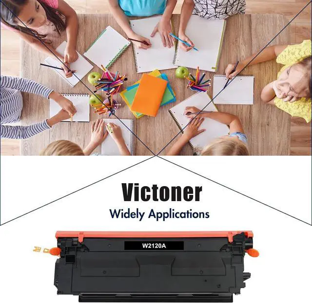 Alt view image 6 of 6 - 212A Black Toner Cartridge 4 Pack Compatible Replacement for HP 212A 212X W2120A W2120X for HP Color Enterprise M555dn M554dn M555x MFP M578f M578dn Flow MFP M578c M578z Printer (New Version)