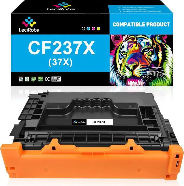 Main image of LeciRoba 37X Black High-Yield Toner Cartridge Replacement for HP 37X CF237X Black High-Yield Toner Cartridge Works with HP Laserjet Enterprise M608, M609, MFP M631, M632, M633 Series Printer (1-Pack)
