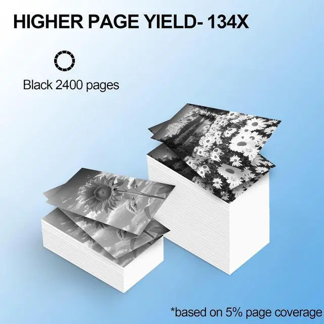 Alt view image 3 of 7 - Compatible W1340X with Chip Replacement for HP 134X Toner Cartridge for Laser Jet M209dw M234dw M234sdn M234sdw Ink (2PK,with Chip)