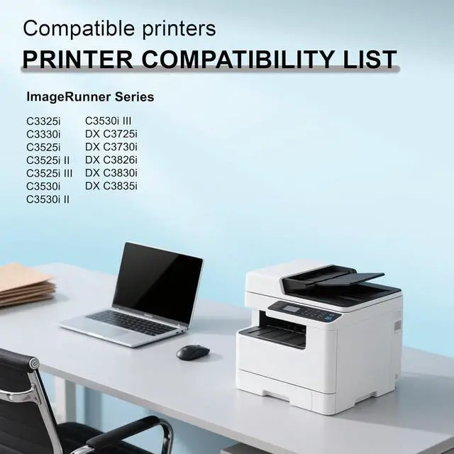 Alt view image 2 of 7 - GPR-53 GPR53 Toner Cartridge High Capacity GPR53L Toner Replacement for Canon ImageRUNNER Advance C3325 C3325i C3330 C3330i C3525 C3525i C3530 C3530i C3730i Printer(Black Cyan Yellow Magenta)