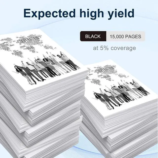 Alt view image 3 of 6 - 58D1H00 Black Toner Cartridge Replacement for Lexmark MS725, MS821, MS822, MS823, MS824, MS825, MS826, MX721, MX722, MX725, MX822, MX824, MX826 Printer Toner