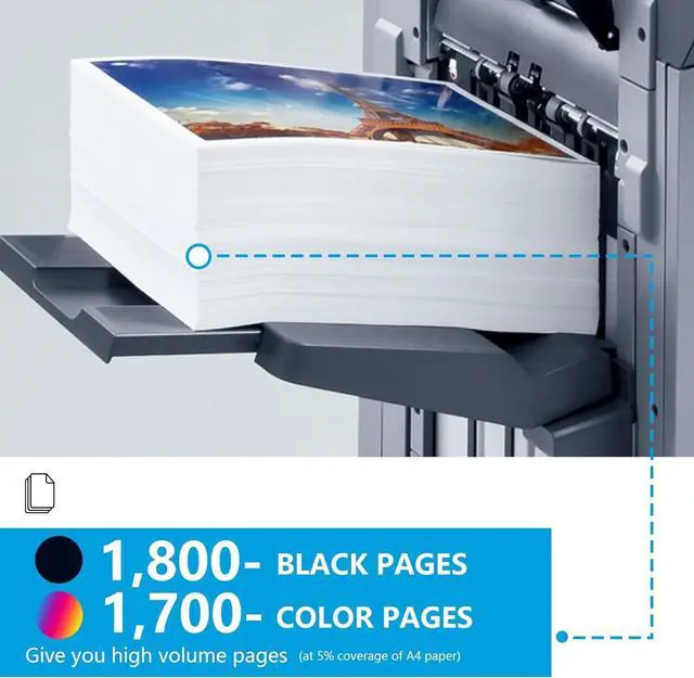 Alt view image 3 of 7 - 218A Toner Cartridges 4 Pack with Chip Replacement for HP 218A 218X Color Laserjet Pro MFP 3301sdw 3301fdw 3201dw 3301cdw 3301 3201 Printer W2180A W2181A W2182A W2183A | Black Cyan Magenta Yellow