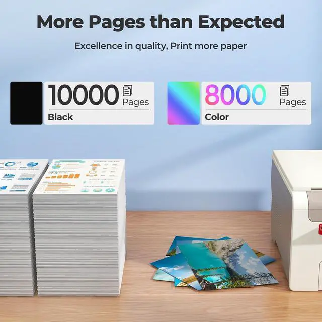 Alt view image 3 of 7 - 542 ink refill bottles ET-5150 ET-5850 ET-16650 ET-5170 Ink Refill ink 542 8 pack ink 542 compatible for ET5150 ET5850 ET 5150 ET 5850 ET 5170 ET-5800 ET-16600 ET-5180 ST-C8000 ST-C8000 ST-C5000