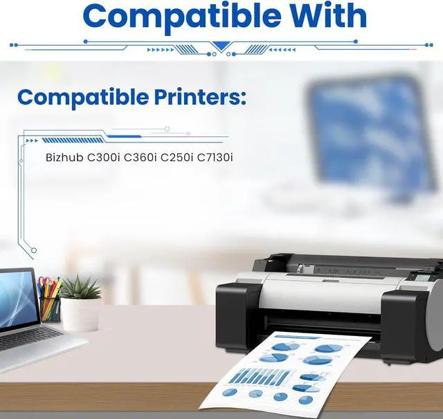 Alt view image 2 of 6 - TN328 Black Toner Cartridge Replacement for Konica TN328 TN-328 TN328K Toner Cartridge AAV8130 for Minolta Bizhub C250I C300I C360I Printer Ink, 2-Pack TN-328 Toner Kit