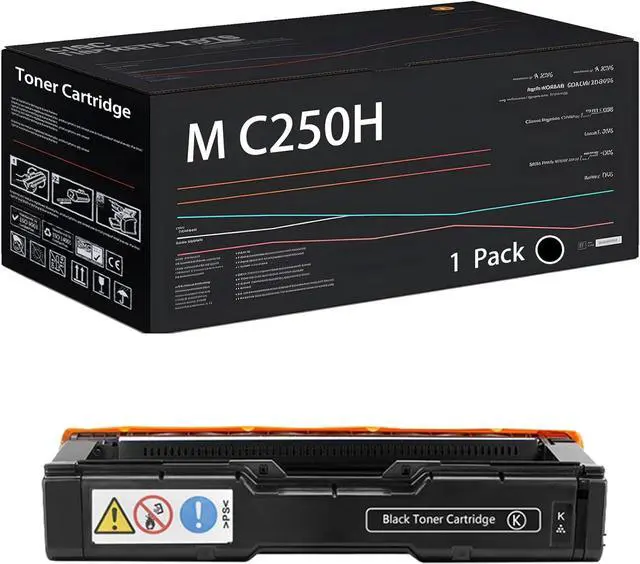 Main image of M C250H Toner Cartridge Compatible for Ricoh M C250FW MC250FWB MC251FW P C300W PC301W PC301SF PC311W Printers, with Chip, High Yield 2800 Pages, High-Definition Printing (Black)