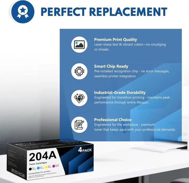 Alt view image 5 of 7 - 204A Toner Cartridge M180nw Ink Replacement for HP 204A Work with Color Pro MFP M180nw M181fd M181fw M180n M154nw M154a Printer Ink 204