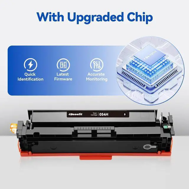 Alt view image 3 of 6 - Compatible 054H Toner Cartridge Replacement for Canon CRG-054 054H 054 Toner Cartridge Set Use for Canon MF642Cdw Toner Cartridges, Color imageCLASS MF641CW MF644Cdw LBP622Cdw Printer
