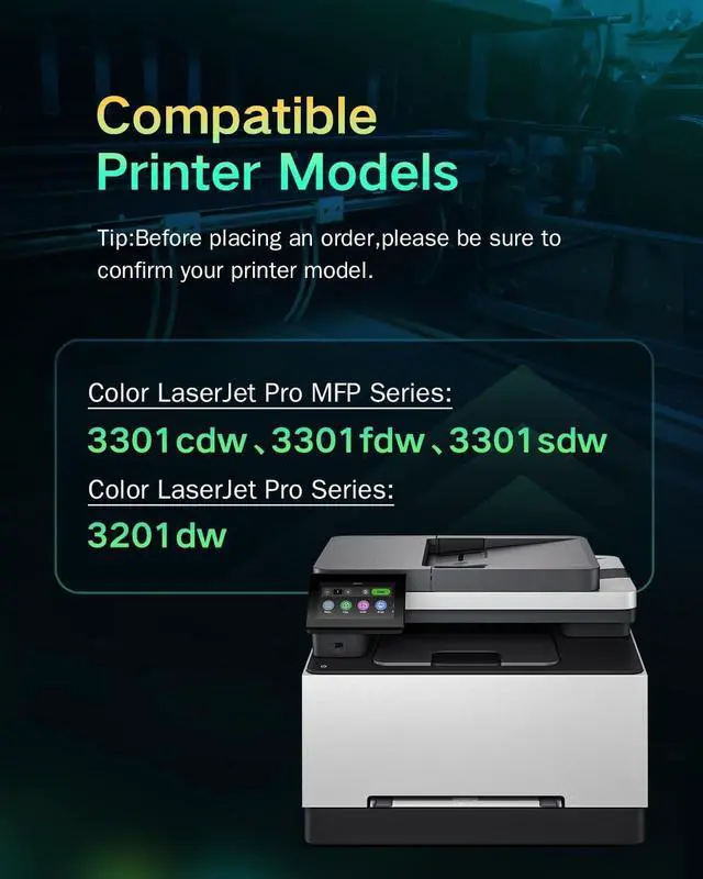 Alt view image 2 of 7 - 218X Toner Cartridges High Yield (with Chip) Replacement for HP 218X Toner Cartridges 4 Pack 218A 218X W2180X Toner for HP Color Laserjet Pro MFP 3301FDW 3301SDW 3301CDW 3201DW Printer (B/C/Y/M)