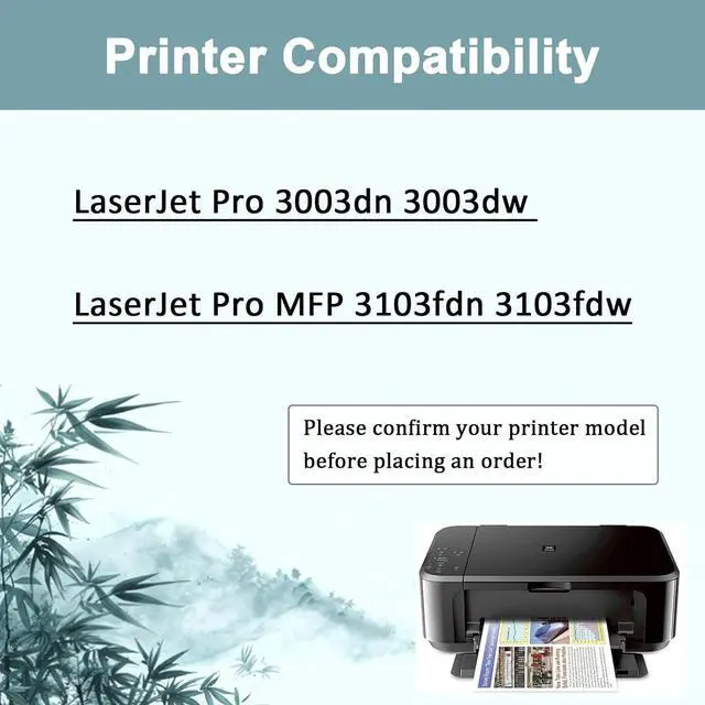 Alt view image 2 of 7 - W1450X Toner Cartridge Replacement for HP145X, Compatible for HP Laserjet Pro 3003dn 3003dw 3003 Laserjet Pro MFP 3103fdn 3103fdw 3103 Printer Black 1 Pack