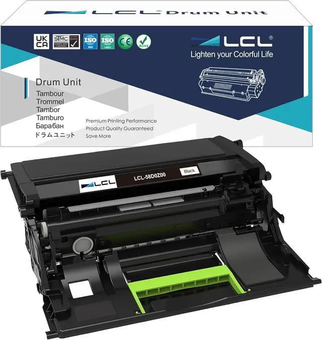 Main image of LCL 58D0Z00 Black Imaging Unit Replacement for Lexmark B2865dw MS821dn MS821n MS822de MS823dn MS825dn MS824de MS826de MS725dvn MX721ade MX722ade MX822ade MX824ade MX826ade Printer (1-Pack)