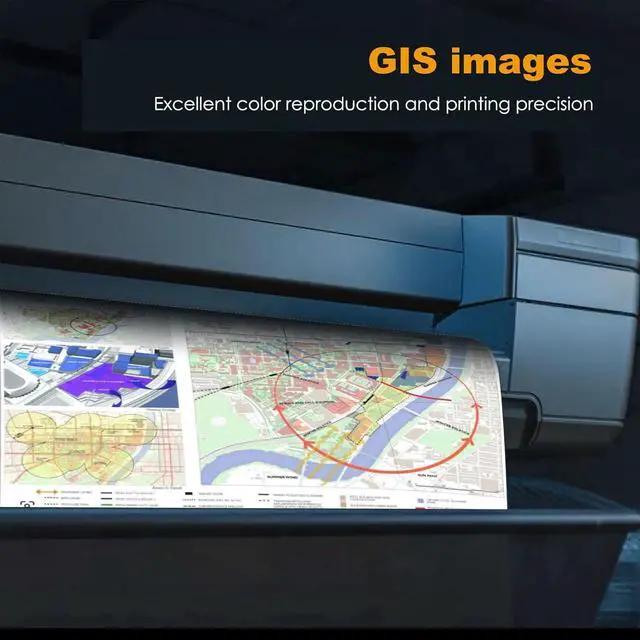 Alt view image 5 of 7 - 300 ML High Capacity 738 Ink Cartridges Replacement for HP738 HP 738 Colors Ink 498N8A 676M6A 676M7A 676M8A Compatible with DesignJet T850 T950 Printers Black Cyan Magenta Yellow 4-Pack