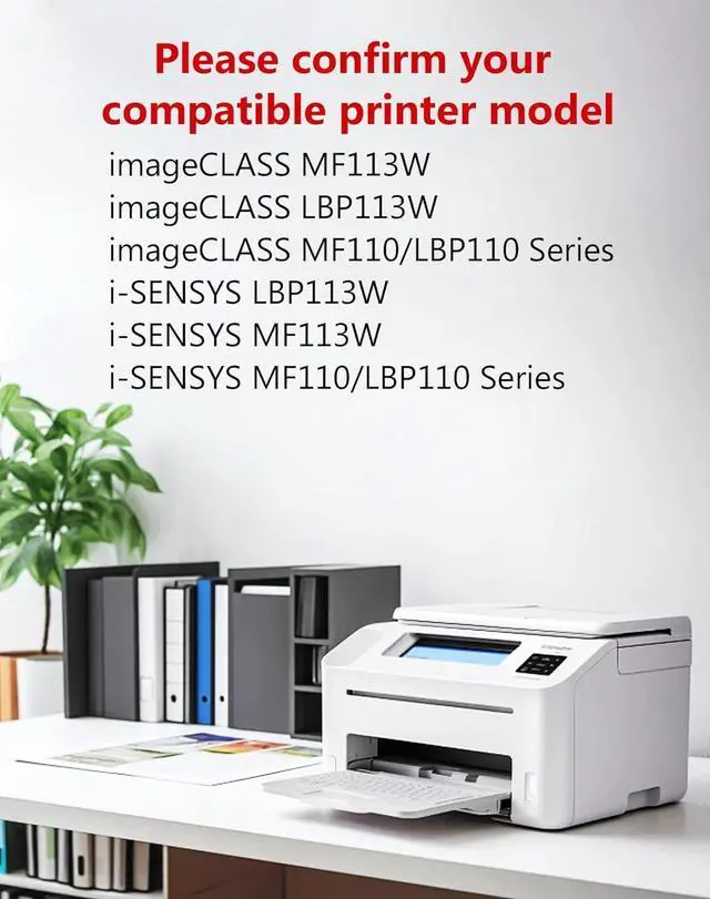 Alt view image 2 of 6 - 1 Pack 047 Black Toner Cartridge - Compatible Replacement for Canon 047 Toner, Works with ImageCLASS MF113W/LBP113W/MF110/LBP110 & i-SENSYS Printers