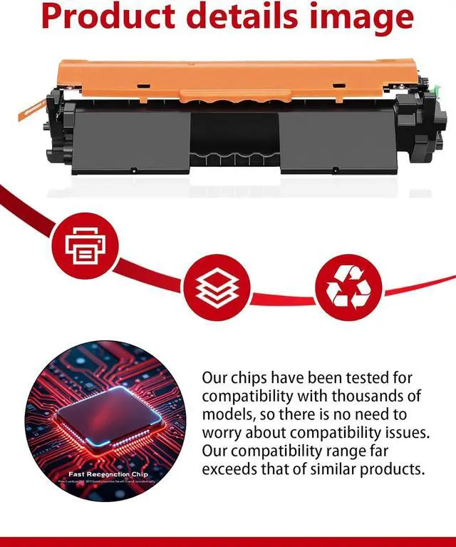 Alt view image 4 of 6 - 1 Pack 047 Black Toner Cartridge - Compatible Replacement for Canon 047 Toner, Works with ImageCLASS MF113W/LBP113W/MF110/LBP110 & i-SENSYS Printers