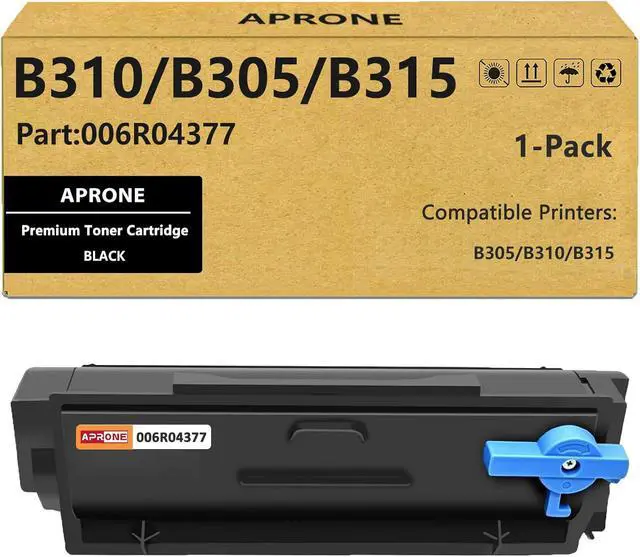 Main image of APRONE B310 Black High Capacity Toner Cartridge - with New Chip Compatible for 006R04377 006R04376 006R04378 for B305 B310 B315 Printer (8,000 Pages,1-Pack)