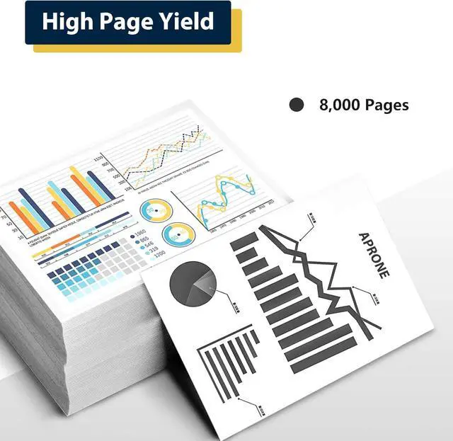 Alt view image 3 of 4 - APRONE B310 Black High Capacity Toner Cartridge - with New Chip Compatible for 006R04377 006R04376 006R04378 for B305 B310 B315 Printer (8,000 Pages,1-Pack)