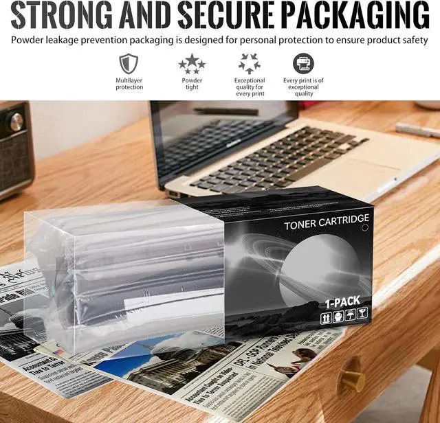 Alt view image 6 of 6 - 1 PK 05X CE505XD Black Toner Cartridge 7,500 Pages High-Yield Compatible, 05X|CE505XD, Replacement for HP P2055 (CE456A) P2055d (CE457A) P2055dn (CE459A) P2055x (CE460A) Printerwith chip