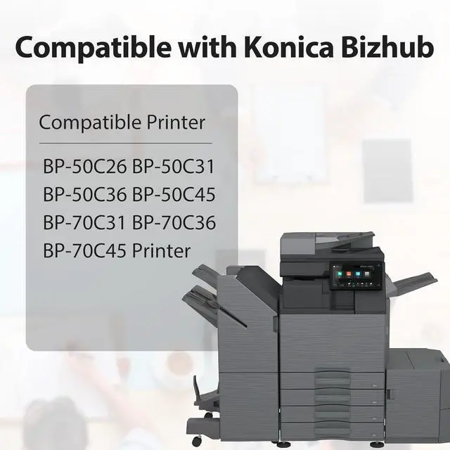 Alt view image 2 of 6 - BP-NT70 BP-NT70BA High Yield Black Toner Cartridge Replacement for Sharp BP-NT70 for BP-50C26 BP-50C31 BP-50C36 BP-50C45 BP-70C31 BP-70C36 BP-70C45 Printer (1-Pack, Black)