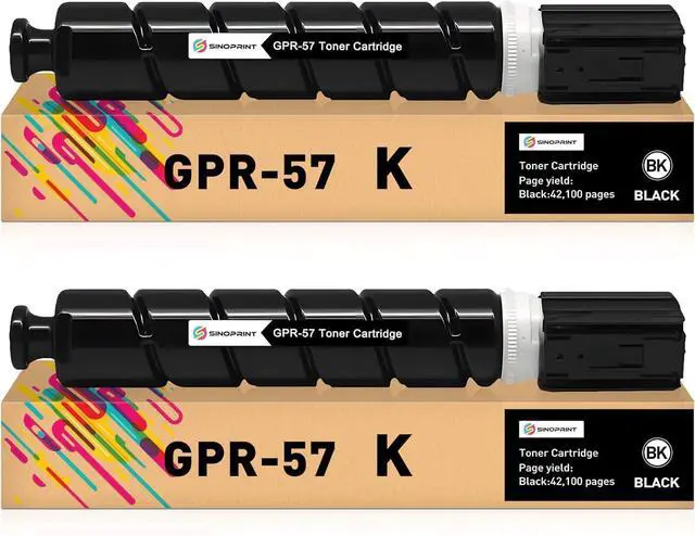 Main image of GPR57 0473C003 High Yield Remanfactured Toner Cartridge Replacement for Canon GPR-57 for Canon imageRUNNER Advance 4525i 4535i 4545i 4551i 4535i 4545i 4551i Printers, 2 Black ( 42,100 Pages)