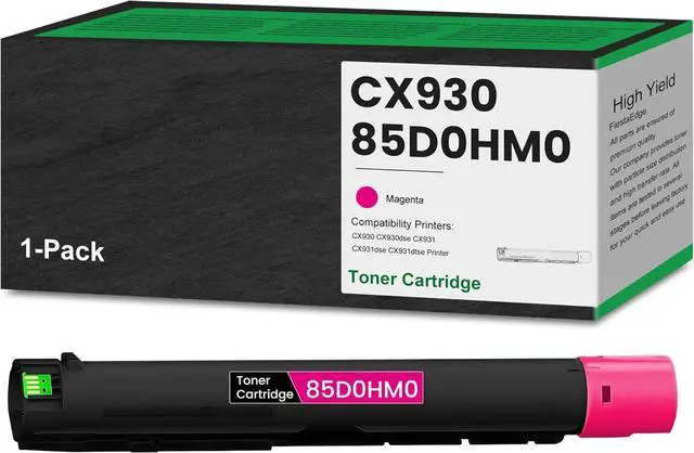 Main image of 85D0HM0 Magenta Toner Cartridge 1-Pack Remanufactured CX930 CX931 Toner Replacement for Lexmark CX930 85D0HM0 Toner for CX930dse CX931dse CX931dtse Printer Toner, 16.5K Pages