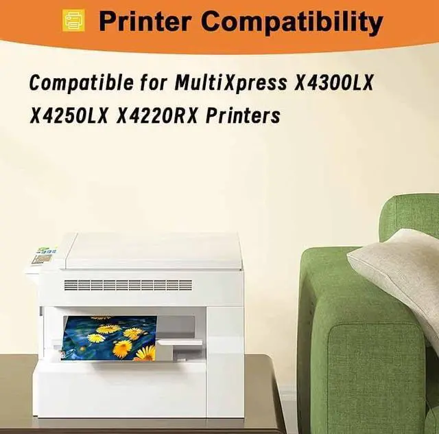 Alt view image 2 of 7 - CLT-K808S C808S M808S Y808S Toner Cartridges Compatible Replacement for Samsung MultiXpress X4300LX X4250LX X4220RX Printers, High Yield 23,000 Pages Black