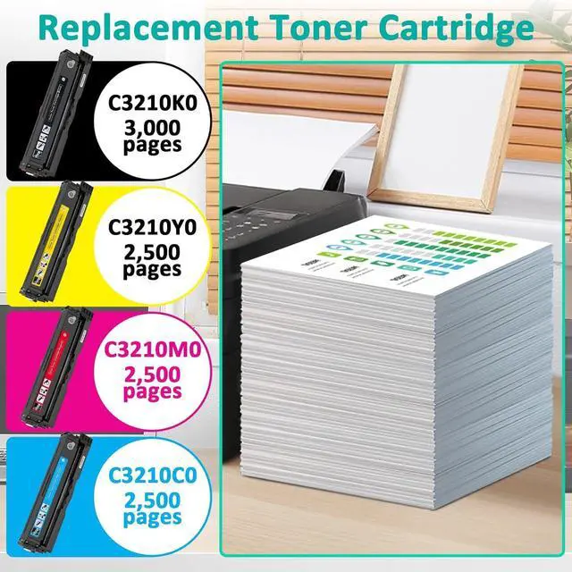 Alt view image 4 of 7 - for Lexmark MC3224 MC3326 Toner Cartridges (with Chip),C3210K0 Ink Cartridge for C3224dw MC3224i MC3224dwe MC3224adwe C3326dw MC3326i MC3326dwe C3426dw MC3426i Printer,Compatible with C320010(Black)